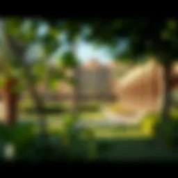 Lush greenery of الرابية الخضراء showcasing its vibrant community