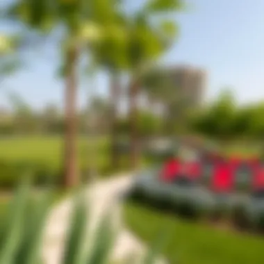 Serene Greenery in Barari Views Lush green spaces and parks within Barari Views community
