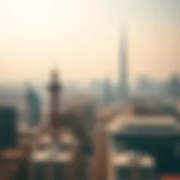 A scenic view of Bur Dubai's skyline