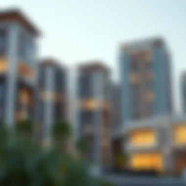 Residential Buildings in المحيصنة Modern residential buildings in المحيصنة representing real estate opportunities