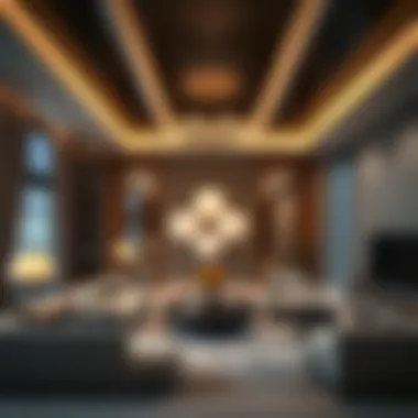Interior design of a luxury apartment in Al Zarooni Building