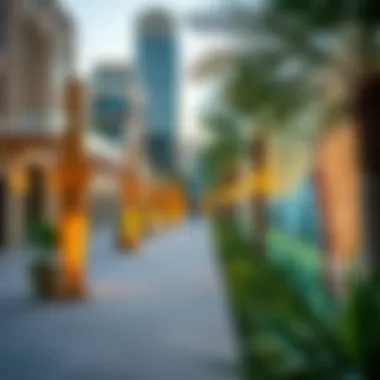 Cultural art installations highlighting Alwasl's artistic scene