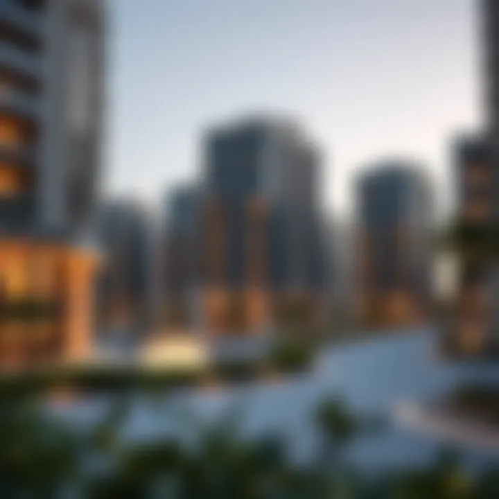 Luxurious residential buildings representing Alwasl's real estate market