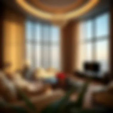 Luxury Living Spaces in Tower Five Luxurious interior of a residential unit in Burj Residences Tower Five