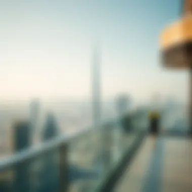 Breathtaking Skyline Views from Tower Five Stunning skyline view from the terrace of Burj Residences Tower Five