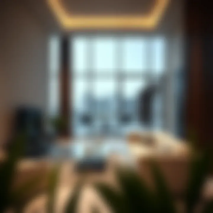 Modern interior of a typical property in Mirdif