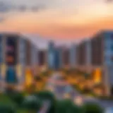Stunning view of residential buildings in Emirates Islamic Mirdif