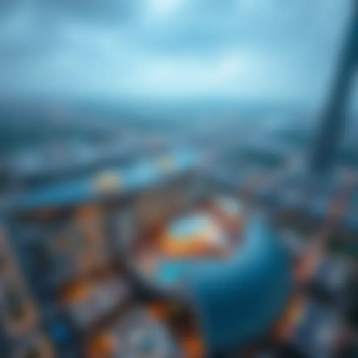 Aerial view of Viva Burjuman showcasing its modern architecture