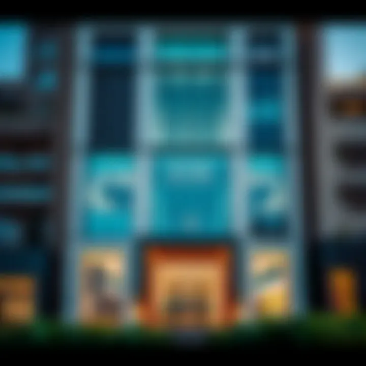 Exterior facade of Viva Burjuman highlighting design elements