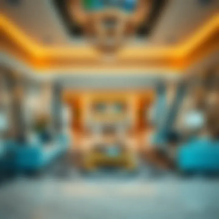 Interior spaces of Viva Burjuman demonstrating luxury living