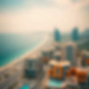 Stunning view of Jumeirah Beach with luxury properties in the foreground