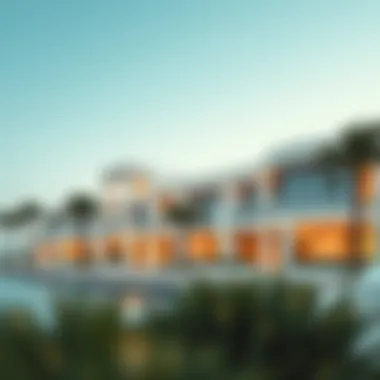 Elegant Coastal Villas at Jumeirah Luxury villas lining the coast of Jumeirah Beach