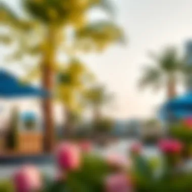 Vibrant community amenities surrounding Orchid B at Damac Hills