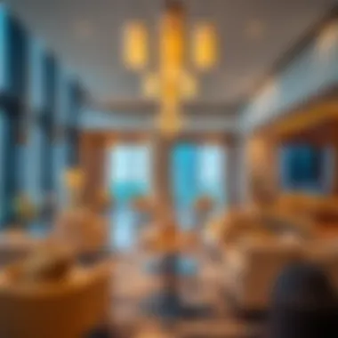 Modern Hospitality Interior at Rove Business Bay Interior shot highlighting the contemporary hospitality at Rove Business Bay
