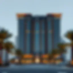 Majestic view of Damac Altitude highlighting its contemporary architecture