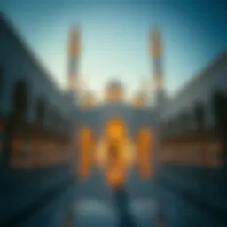 Stunning architectural view of JVC Mosque