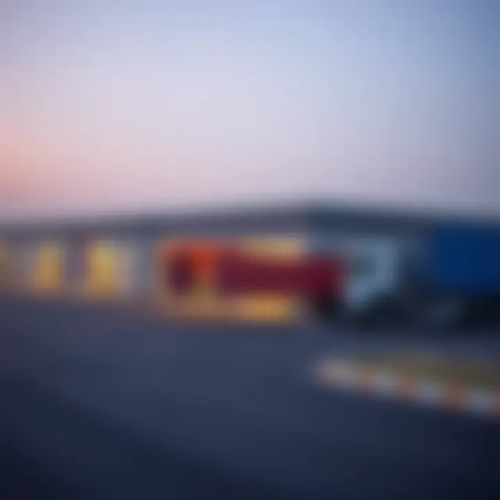 Logistics operations in Ras Al Khor emphasizing transportation routes