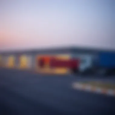 Logistics and Transportation in Ras Al Khor Logistics operations in Ras Al Khor emphasizing transportation routes