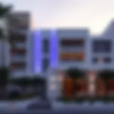 Lavender Hotel Al Nahda exterior view showcasing modern architecture