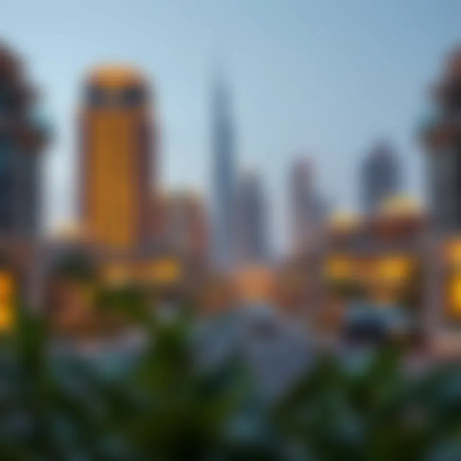 A modern Dubai skyline showcasing residential properties