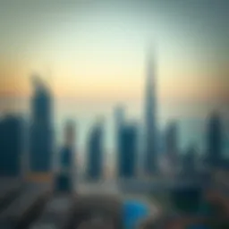 A stunning skyline view of Dubai showcasing iconic buildings