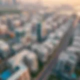 Aerial view of الخوانيج ووك showcasing modern architecture