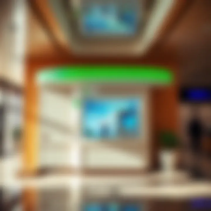 Interior layout of a UAE Pass Kiosk