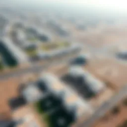 Aerial view of Al Qudra community showcasing residential properties