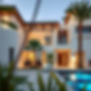 Architectural Elegance of Al Qudra Villas Modern villa in Al Qudra highlighting architectural design