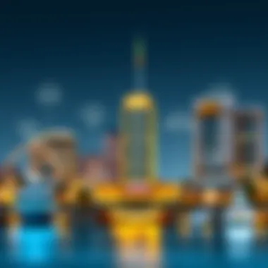 Illustration depicting various types of UAE visas